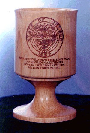 Governor's Award Cup (turned western juniper)- 33.1 K